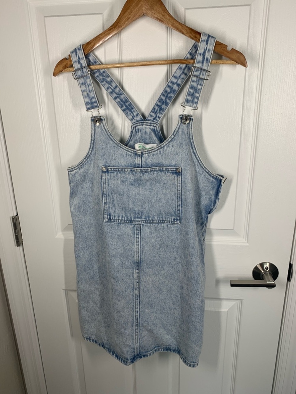 RE generation by Celebrity Pink denim overall jumper mini dress size small